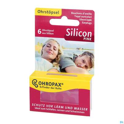 Sie sehen eine Packung OHROPAX SILENCE LAERM PINK, 6 Stück, Produktbild: 04 OHROPAX SILENCE LAERM PINK, 6 Stück, A-Nr.: 3036725 - 04