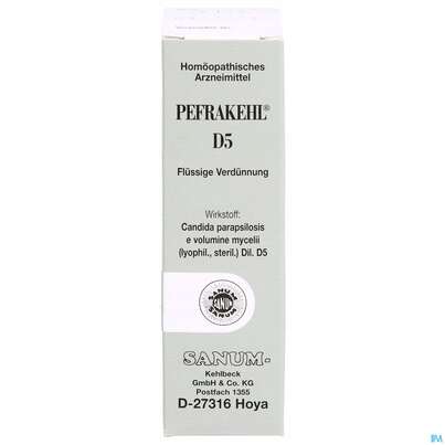 Sie sehen eine Packung Pefrakehl Tropfen D5 10ml, Produktbild: 01 Pefrakehl Tropfen D5 10ml, A-Nr.: 0991999 - 01