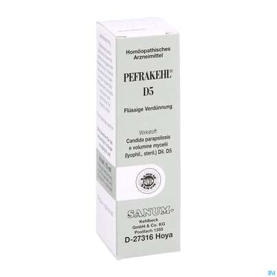 Sie sehen eine Packung Pefrakehl Tropfen D5 10ml, Produktbild: 03 Pefrakehl Tropfen D5 10ml, A-Nr.: 0991999 - 03