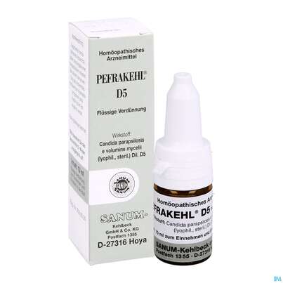 Sie sehen eine Packung Pefrakehl Tropfen D5 10ml, Produktbild: 05 Pefrakehl Tropfen D5 10ml, A-Nr.: 0991999 - 05
