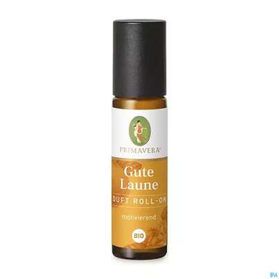 Sie sehen eine Packung Primavera Duft Roll-on Bio Gute Laune 10ml, Produktbild: 01 Primavera Duft Roll-on Bio Gute Laune 10ml, A-Nr.: 3161531 - 01