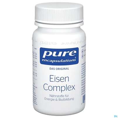 Sie sehen eine Packung Pure Encapsulations Eisen Complex, 30 Stück, Produktbild: 01 Pure Encapsulations Eisen Complex, 30 Stück, A-Nr.: 4587309 - 01