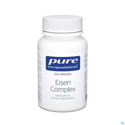 Sie sehen eine Packung Pure Encapsulations Eisen Complex, 60 Stück, Produktbild: 01 Pure Encapsulations Eisen Complex, 60 Stück, A-Nr.: 4587315 - 01