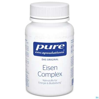 Sie sehen eine Packung Pure Encapsulations Eisen Complex, 60 Stück, Produktbild: 02 Pure Encapsulations Eisen Complex, 60 Stück, A-Nr.: 4587315 - 02