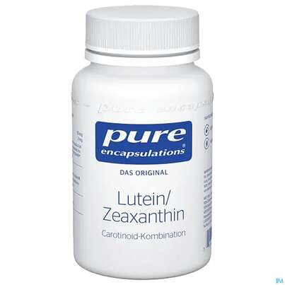 Sie sehen eine Packung Pure Encapsulations Lutein/Zeaxanthin, 60 Stück, Produktbild: 01 Pure Encapsulations Lutein/Zeaxanthin, 60 Stück, A-Nr.: 3280514 - 01
