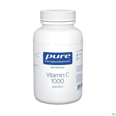 Sie sehen eine Packung Pure Encapsulations Vit C 1000mg gepuffert, 90 Stück, Produktbild: 01 Pure Encapsulations Vit C 1000mg gepuffert, 90 Stück, A-Nr.: 3440389 - 01
