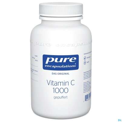 Sie sehen eine Packung Pure Encapsulations Vit C 1000mg gepuffert, 90 Stück, Produktbild: 02 Pure Encapsulations Vit C 1000mg gepuffert, 90 Stück, A-Nr.: 3440389 - 02