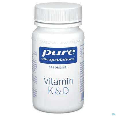 Sie sehen eine Packung Pure Encapsulations Vitamin K+D , 60 Stück, Produktbild: 02 Pure Encapsulations Vitamin K+D , 60 Stück, A-Nr.: 4368725 - 02