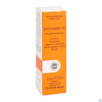 Sie sehen eine Packung QUENTAKEHL D 5 TR, 10 Milliliter, Produktbild: 02 QUENTAKEHL D 5 TR, 10 Milliliter, A-Nr.: 0992059 - 02