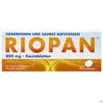 Sie sehen eine Packung RIOPAN KAUTBL 800MG, 20 Stück, Produktbild: 01 RIOPAN KAUTBL 800MG, 20 Stück, A-Nr.: 1254990 - 01