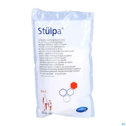 Sie sehen eine Packung Schlauchverband Stuelpa-fertigverband Gr 3 Fuss U.kinderkopf 1st, Produktbild: 02 Schlauchverband Stuelpa-fertigverband Gr 3 Fuss U.kinderkopf 1st, A-Nr.: 0823776 - 02