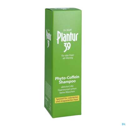 Sie sehen eine Packung Plantur 39 Coffein-Shampoo für coloriertes und strapaziertes Haar, 250 Milliliter, Produktbild: 03 Plantur 39 Coffein-Shampoo für coloriertes und strapaziertes Haar, 250 Milliliter, A-Nr.: 3275973 - 03