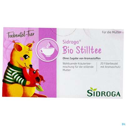 Sie sehen eine Packung Sidroga Bio-Stilltee, 20 Stück, Produktbild: 01 Sidroga Bio-Stilltee, 20 Stück, A-Nr.: 2058251 - 01