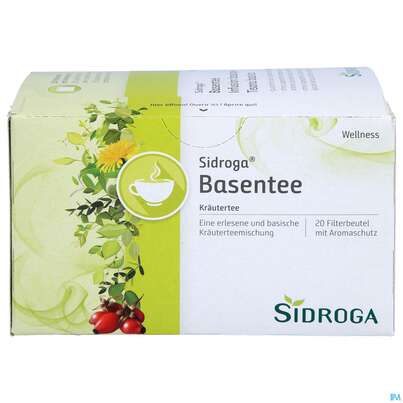 Sie sehen eine Packung Sidroga Wellness Basen Tee, 20 Stück, Produktbild: 01 Sidroga Wellness Basen Tee, 20 Stück, A-Nr.: 3486664 - 01