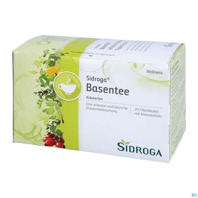 Sie sehen eine Packung Sidroga Wellness Basen Tee, 20 Stück, Produktbild: 02 Sidroga Wellness Basen Tee, 20 Stück, A-Nr.: 3486664 - 02