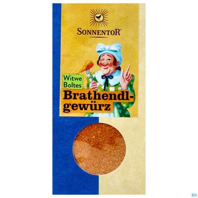 Sie sehen eine Packung Sonnentor© Witwe Boltes Brathendlgewürz, 35 Gramm, Produktbild: 01 Sonnentor© Witwe Boltes Brathendlgewürz, 35 Gramm, A-Nr.: 3972442 - 01