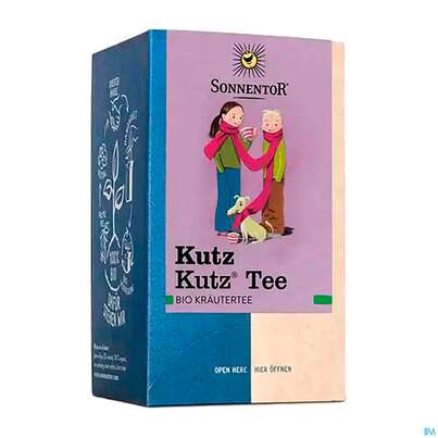 Sie sehen eine Packung Sonnentor Kutz Kutz® Kräutertee, 18 Stück, Produktbild: 01 Sonnentor Kutz Kutz® Kräutertee, 18 Stück, A-Nr.: 4042403 - 01