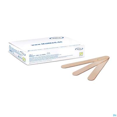 Sie sehen eine Packung Spatel Mundholz -porod 100st, Produktbild: 01 Spatel Mundholz -porod 100st, A-Nr.: 2328093 - 01