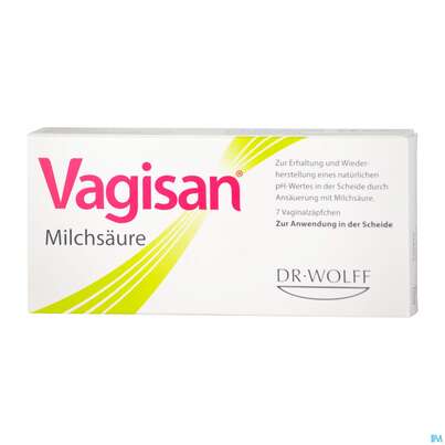 Sie sehen eine Packung VAGISAN MILSRE VAG.ZAEPF, 7 Stück, Produktbild: 02 VAGISAN MILSRE VAG.ZAEPF, 7 Stück, A-Nr.: 4089474 - 02