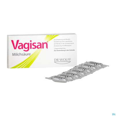 Sie sehen eine Packung VAGISAN MILSRE VAG.ZAEPF, 7 Stück, Produktbild: 04 VAGISAN MILSRE VAG.ZAEPF, 7 Stück, A-Nr.: 4089474 - 04