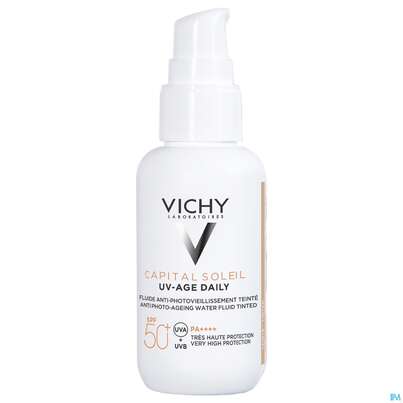 Sie sehen eine Packung VICHY CS GESCR UV-AGE 50+ TT, 40 Milliliter, Produktbild: 03 VICHY CS GESCR UV-AGE 50+ TT, 40 Milliliter, A-Nr.: 5470199 - 03