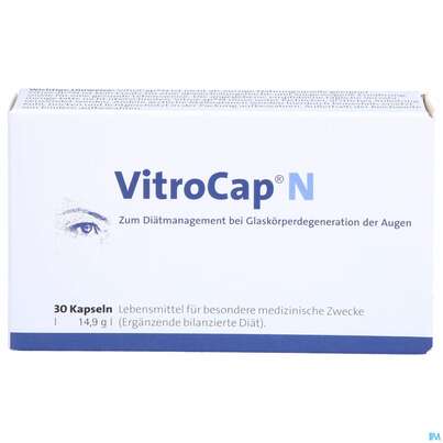 Sie sehen eine Packung Vitrocap N Kapseln Monatspackung 30st, Produktbild: 01 Vitrocap N Kapseln Monatspackung 30st, A-Nr.: 4372247 - 01