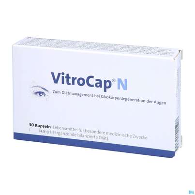 Sie sehen eine Packung Vitrocap N Kapseln Monatspackung 30st, Produktbild: 02 Vitrocap N Kapseln Monatspackung 30st, A-Nr.: 4372247 - 02