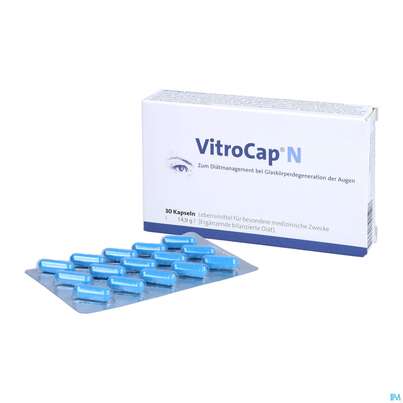 Sie sehen eine Packung Vitrocap N Kapseln Monatspackung 30st, Produktbild: 04 Vitrocap N Kapseln Monatspackung 30st, A-Nr.: 4372247 - 04