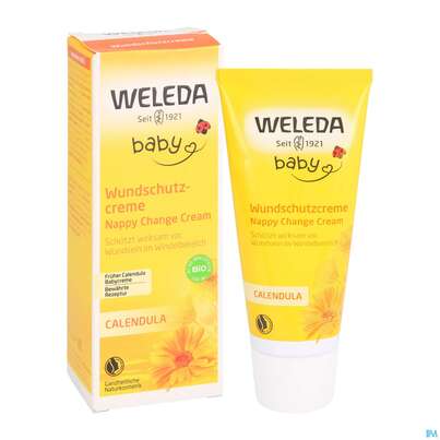 Sie sehen eine Packung Weleda Calendula Wundschutzcreme 75ml, Produktbild: 06 Weleda Calendula Wundschutzcreme 75ml, A-Nr.: 4126927 - 06