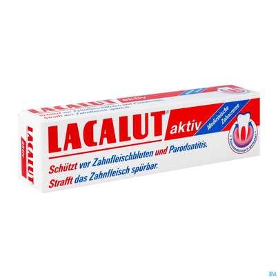 Sie sehen eine Packung Zahnpaste Lacalut Aktiv -dr.theiss 100ml, Produktbild: 03 Zahnpaste Lacalut Aktiv -dr.theiss 100ml, A-Nr.: 3433053 - 03