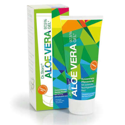 Sie sehen eine Packung ALOE VERA GEL 97,5% STORZ, 200 Gramm, Produktbild: 01 ALOE VERA GEL 97,5% STORZ, 200 Gramm, A-Nr.: 2229333 - 01
