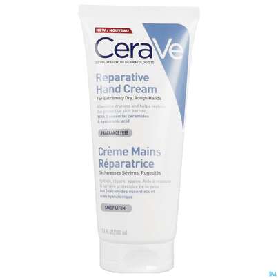 Sie sehen eine Packung CeraVe Regenerierende Handcreme, 100 Milliliter, Produktbild: 01 CeraVe Regenerierende Handcreme, 100 Milliliter, A-Nr.: 5381975 - 01