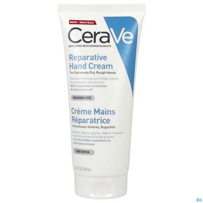 Sie sehen eine Packung CeraVe Regenerierende Handcreme, 100 Milliliter, Produktbild: 02 CeraVe Regenerierende Handcreme, 100 Milliliter, A-Nr.: 5381975 - 02