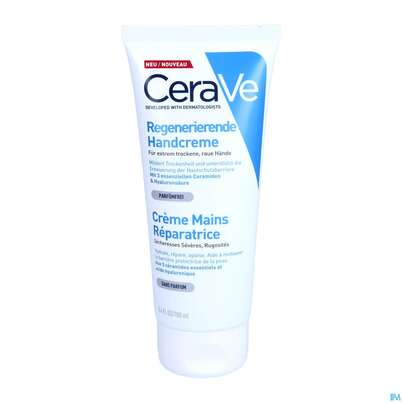 Sie sehen eine Packung CeraVe Regenerierende Handcreme, 100 Milliliter, Produktbild: 05 CeraVe Regenerierende Handcreme, 100 Milliliter, A-Nr.: 5381975 - 05