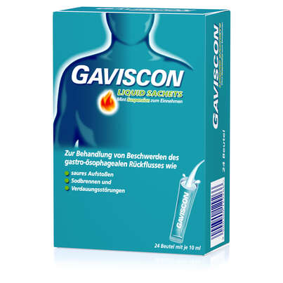Gaviscon Liquid Mint Suspension, 24 Stück, A-Nr.: 4210622 - 01