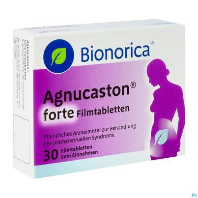 Sie sehen eine Packung Agnucaston Filmtabl Forte 30st, Produktbild: 02 Agnucaston Filmtabl Forte 30st, A-Nr.: 5504165 - 02