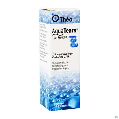 Sie sehen eine Packung AQUATEARS AU-GEL, 10 Gramm, Produktbild: 02 AQUATEARS AU-GEL, 10 Gramm, A-Nr.: 1322125 - 02