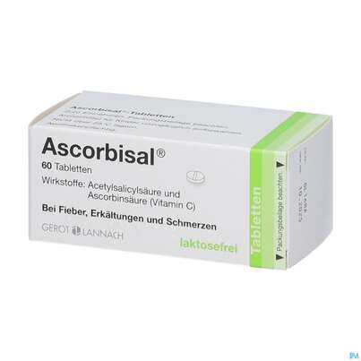 Sie sehen eine Packung Ascorbisal Tabl 60st, Produktbild: 02 Ascorbisal Tabl 60st, A-Nr.: 0985740 - 02