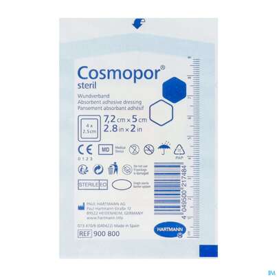 Sie sehen eine Packung COSMOPOR WNDVB 7,2X 5CM, 1 Stück, Produktbild: 02 COSMOPOR WNDVB 7,2X 5CM, 1 Stück, A-Nr.: 3012794 - 02