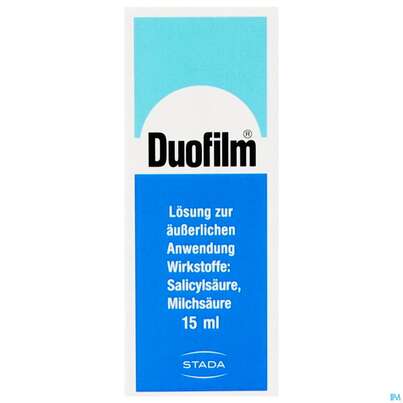 Sie sehen eine Packung DUOFILM LSG, 15 Milliliter, Produktbild: 01 DUOFILM LSG, 15 Milliliter, A-Nr.: 1283431 - 01