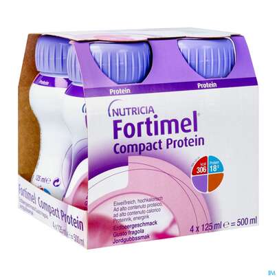 Sie sehen eine Packung FORTIMEL COMP PROT 125 ERDB, 4 Stück, Produktbild: 05 FORTIMEL COMP PROT 125 ERDB, 4 Stück, A-Nr.: 3948662 - 05