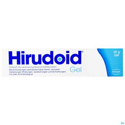 Sie sehen eine Packung Hirudoid Gel, 40 Gramm, Produktbild: 01 Hirudoid Gel, 40 Gramm, A-Nr.: 0063756 - 01