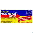 Sie sehen eine Packung HUSTEN ACC HEX BRTBL 600MG, 10 Stück, Produktbild: 01 HUSTEN ACC HEX BRTBL 600MG, 10 Stück, A-Nr.: 1346858 - 01