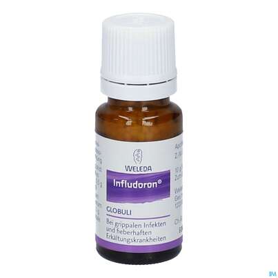 Sie sehen eine Packung Infludoron Globuli 10g, Produktbild: 01 Infludoron Globuli 10g, A-Nr.: 4094848 - 01
