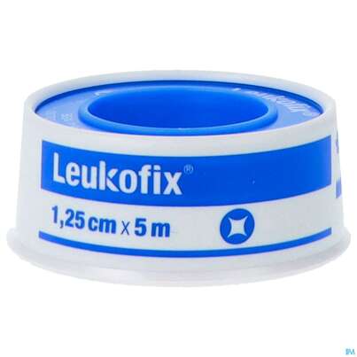 Sie sehen eine Packung LEUKOFIX 5MX 1,25CM, 1 Stück, Produktbild: 01 LEUKOFIX 5MX 1,25CM, 1 Stück, A-Nr.: 0451369 - 01