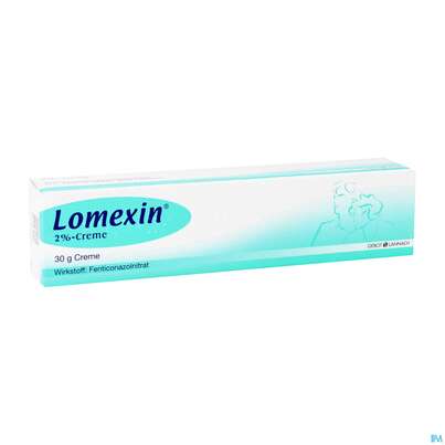 Sie sehen eine Packung Lomexin Creme 2% 30g, Produktbild: 02 Lomexin Creme 2% 30g, A-Nr.: 1343334 - 02