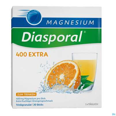 Magnesium-Diasporal® 400 EXTRA, Trinkgranulat, 20 Stück, A-Nr.: 3870799 - 02