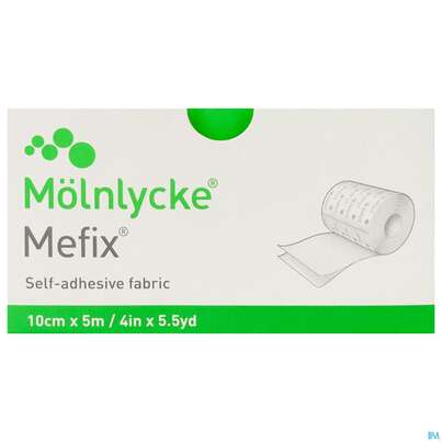 Sie sehen eine Packung Fixierverband Mefix 5mx 10cm 1st, Produktbild: 01 Fixierverband Mefix 5mx 10cm 1st, A-Nr.: 3322678 - 01
