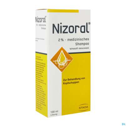Sie sehen eine Packung Nizoral medizinisches Shampoo 2%, 100 Milliliter, Produktbild: 02 Nizoral medizinisches Shampoo 2%, 100 Milliliter, A-Nr.: 1444288 - 02