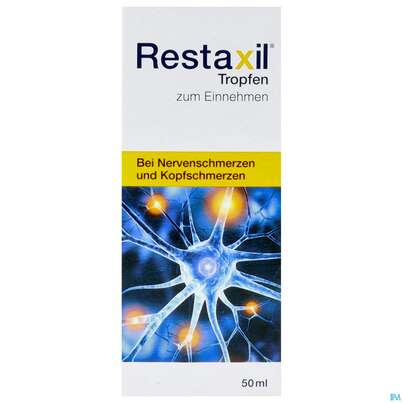 Sie sehen eine Packung Restaxil Tropfen Z Einnehmen 50ml, Produktbild: 01 Restaxil Tropfen Z Einnehmen 50ml, A-Nr.: 4954191 - 01